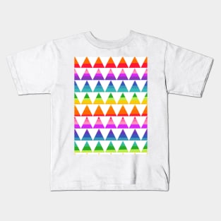 Rainbow Triangles Kids T-Shirt